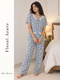 Button Down Dual Pocket Pyjama Set