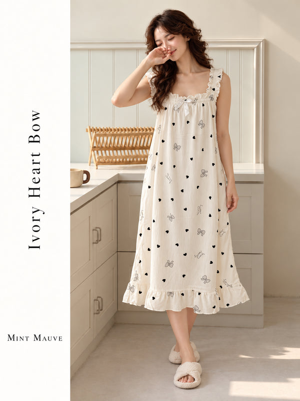 Ruffle Sleeve Short Maxi