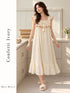 Bow-Accent Frill Bodice Nightgown
