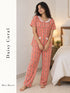 Button Down Dual Pocket Pyjama Set