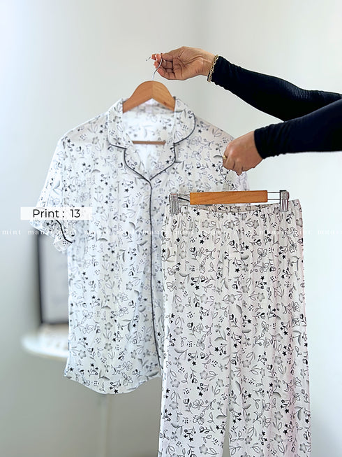 Classic collar pajama set — colour variant 2