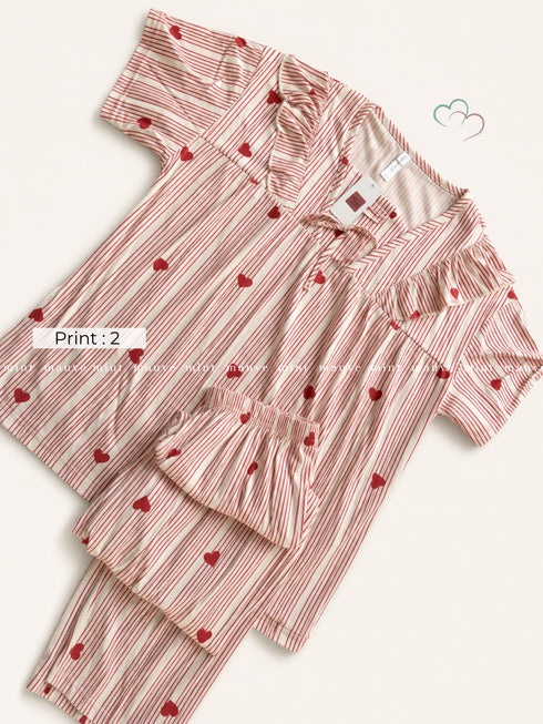 Korean aesthetic pyjama edition — back view