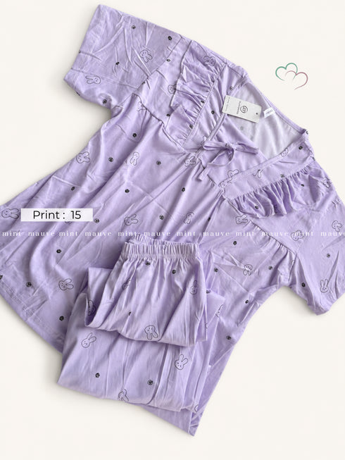 Korean pyjama edition — flat lay