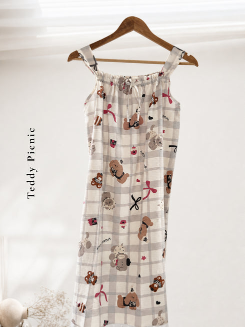 Ruffle Strap Midi Dress