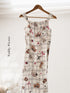 Ruffle Strap Midi Dress