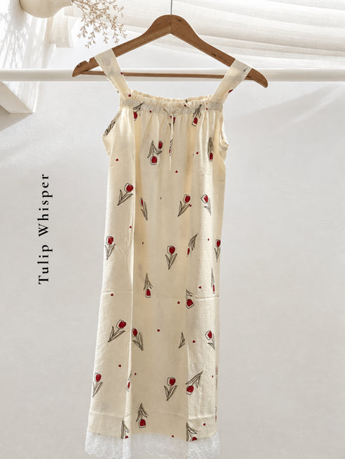 Ruffle Strap Midi Dress