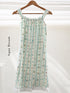 Ruffle Strap Midi Dress