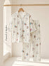 Short Sleeve Notch Collar Pajama Set