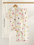 Short Sleeve Notch Collar Pajama Set