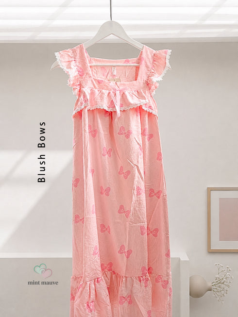 Vintage Inspired Padded Ruffle Sleepwear