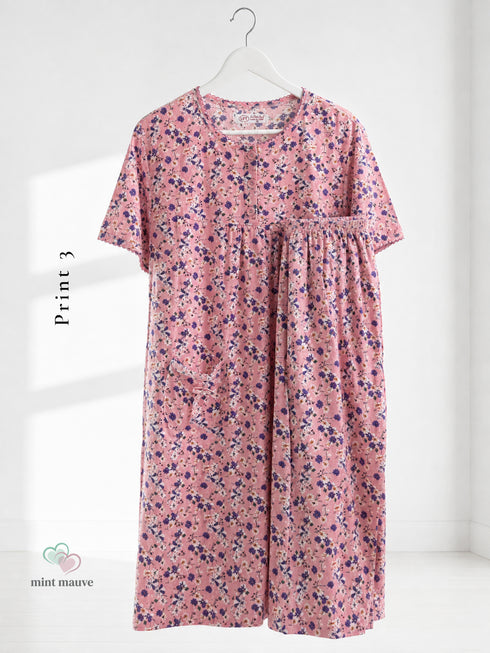 Feeding-friendly knee-length pyjama — colour variant 3