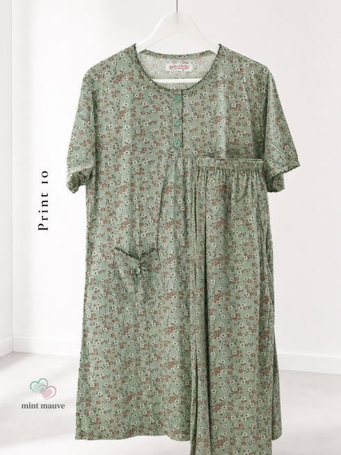 Knee-length nursing pyjama — colour variant 10