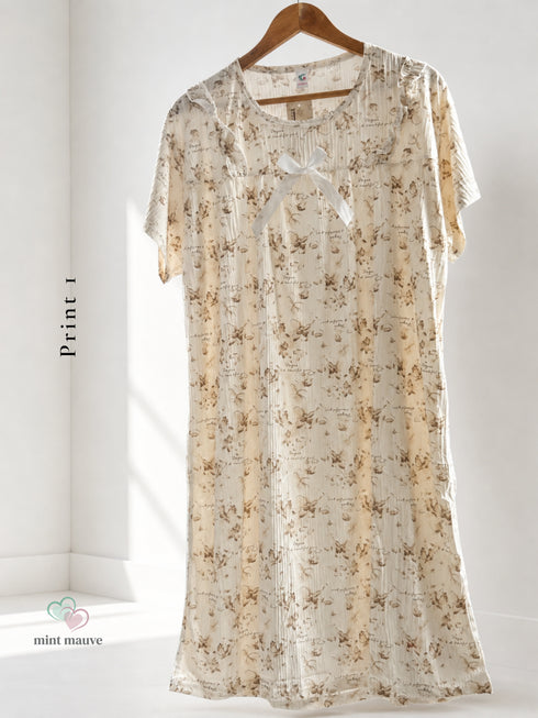 Vintage Ruffle Yoke Nightdress
