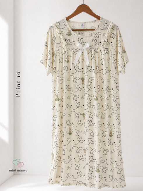 Vintage Ruffle Yoke Nightdress