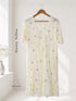 Lace-Trim Printed Nightdress