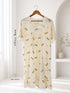 Lace-Trim Printed Nightdress