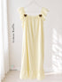 Amour Padded Ruffle Midi Dress