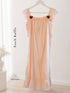 Amour Padded Ruffle Midi Dress