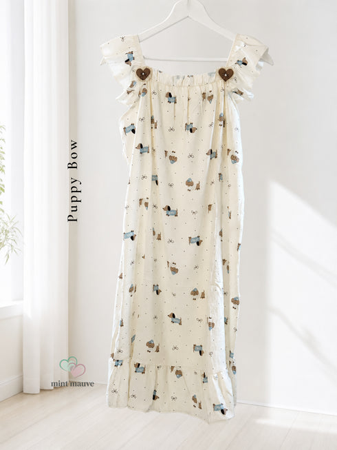 Amour Padded Ruffle Midi Dress