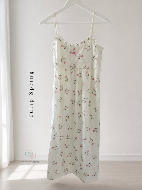 Cotton Padded Sling Night Dress Edition