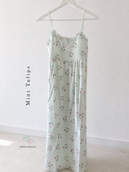 Cotton Padded Sling Night Dress Edition