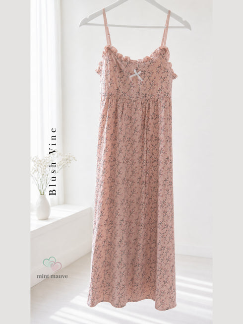 Cotton Padded Sling Night Dress Edition