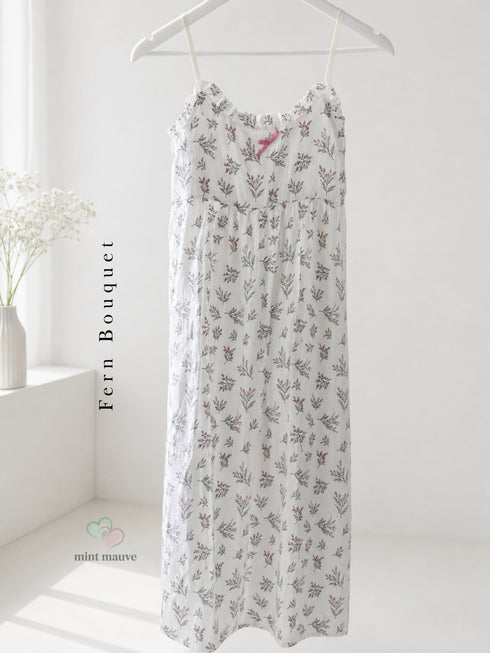 Cotton Padded Sling Night Dress Edition