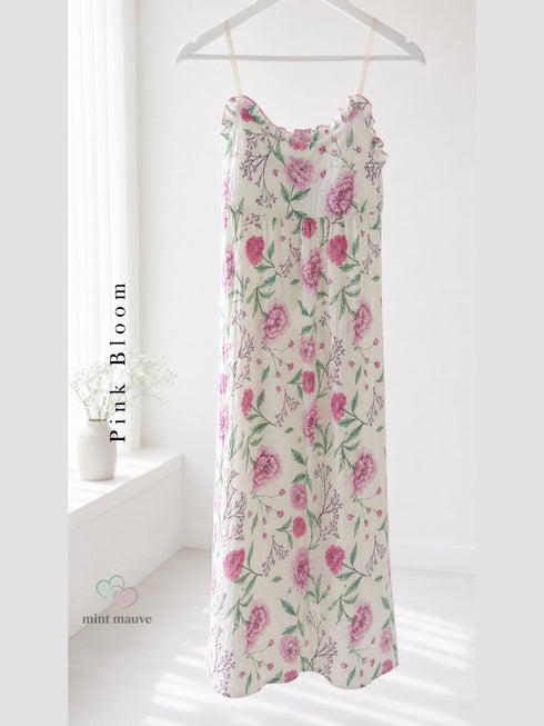 Cotton Padded Sling Night Dress Edition