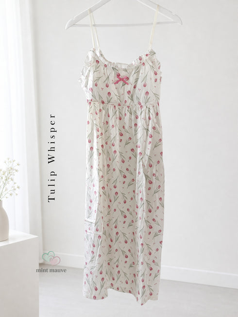 Cotton Padded Sling Night Dress Edition