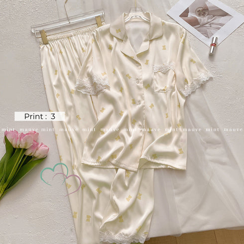 Silky Lace Luxe Pyjama Co-ord