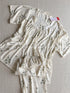 Half-Sleeved Lace Pajama and Trousers Set