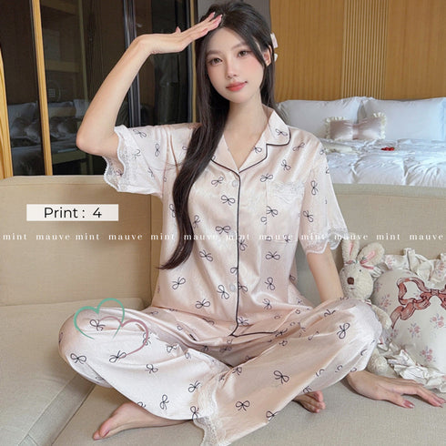 Silky Lace Luxe Pyjama Co-ord
