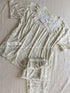 Half-Sleeved Lace Pajama and Trousers Set