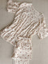 Half-Sleeved Lace Pajama and Trousers Set