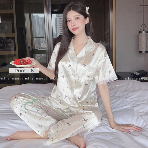 Silky Lace Luxe Pyjama Co-ord