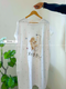 Lace sleeve oversized sleep tee for women — front view
