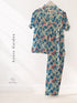 Short Sleeve Notch Collar Pajama Set