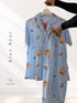 Short Sleeve Button Down Pyjama Set