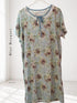 Vintage Lace Ruffle Yoke Nightdress