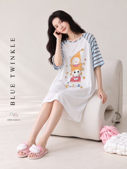 Lace Sleeve Oversized Tees