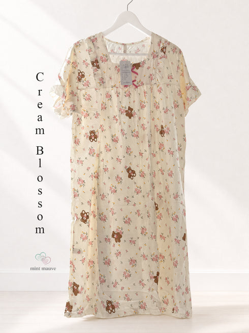Square Neck Short Sleeve Nightdress