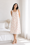 Ruffle Strap Midi Dress