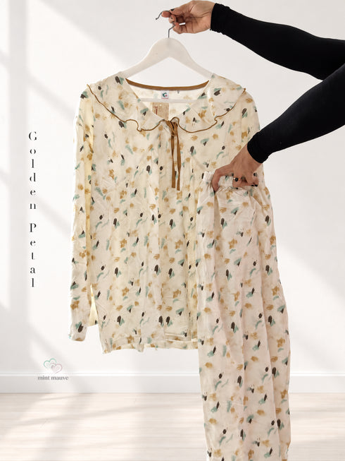 Peter Pan Collar Lounge Set