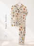 Short Sleeve Notch Collar Pajama Set