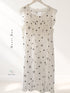 Padded Square Neck Butterfly Sleeve Nightdress