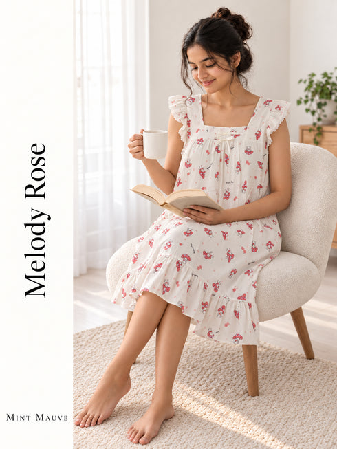 Padded Butterfly Sleeve Nightdress 2.0