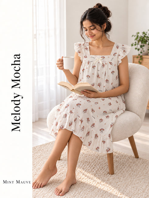 Padded Butterfly Sleeve Nightdress 2.0
