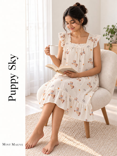 Padded Butterfly Sleeve Nightdress 2.0