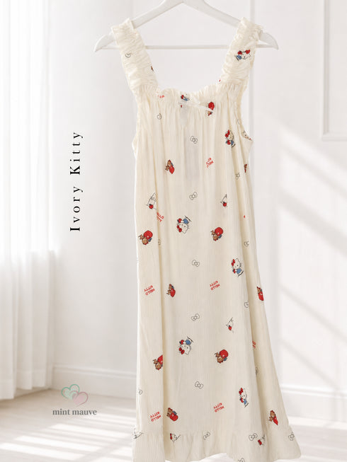 Ruffle Sleeve Short Maxi
