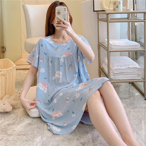 womenS Short-sleeved trousers cotton pajamas